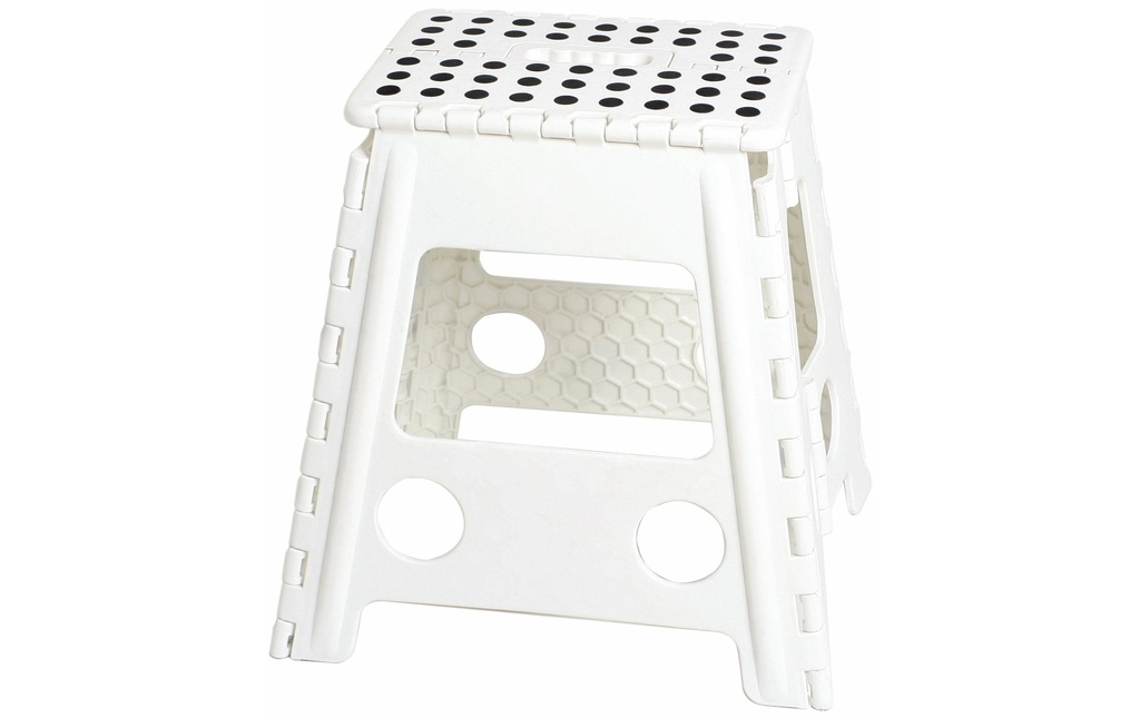 M & B Tabouret pliant Fold-Click Big Plastique, Blanc