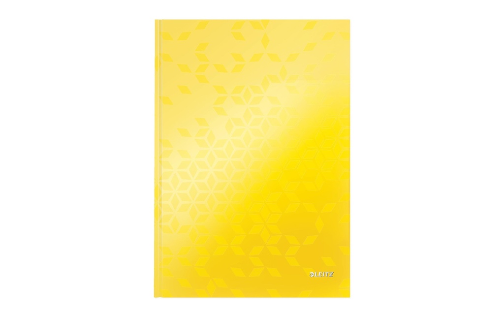 Leitz Bloc-notes WOW A4, À lignes, Jaune