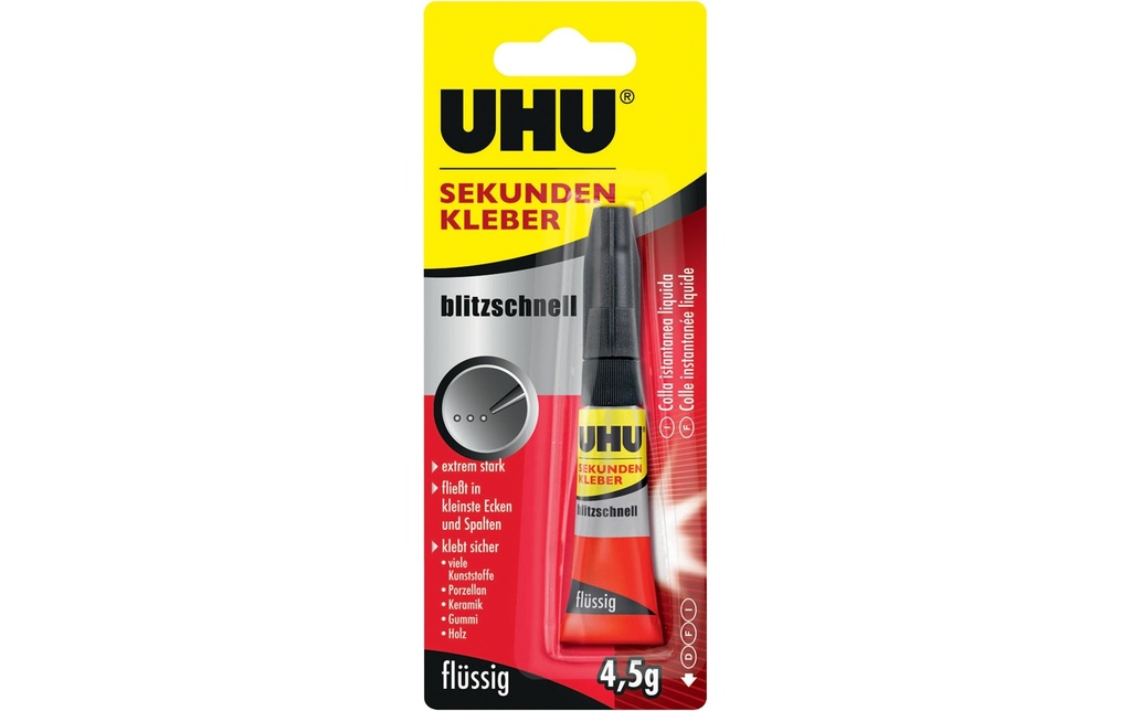 UHU Colle instantanée rapide comme l'éclair 4.5 g