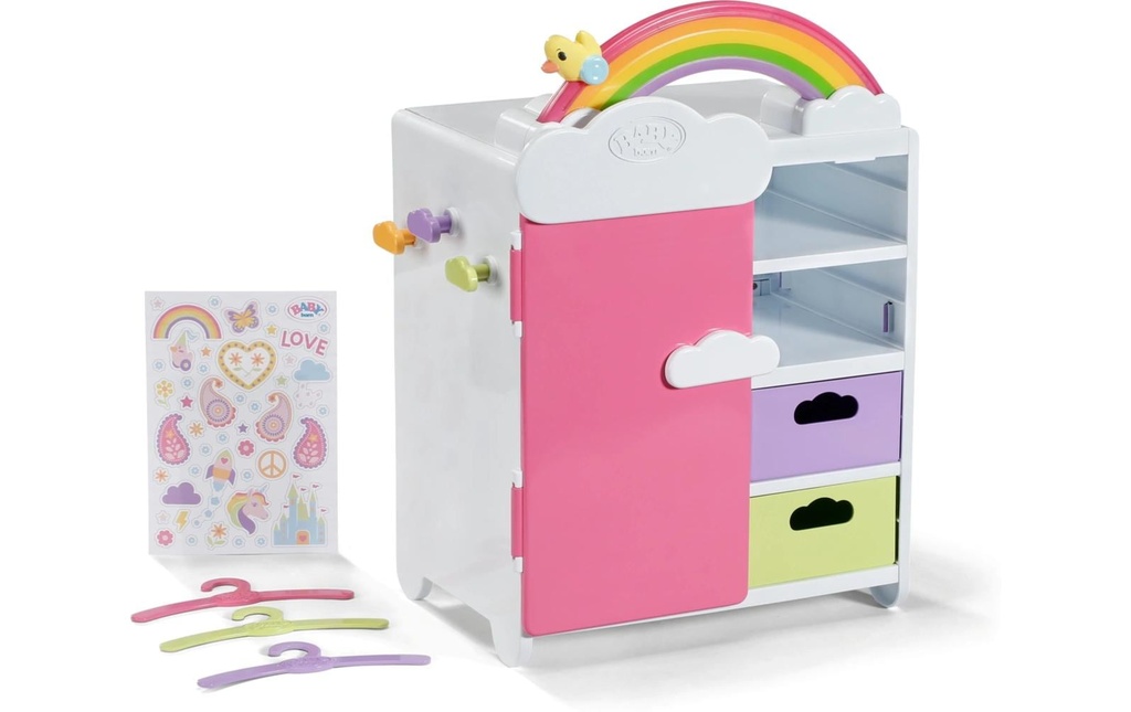 Baby Born Accessoires pour poupées Armoire arc-en-ciel