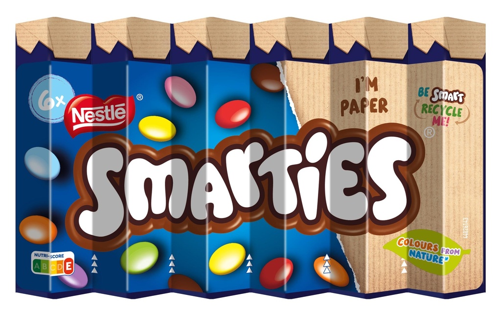 Nestlé Snacks Chocolat Smarties 6 x 34 g