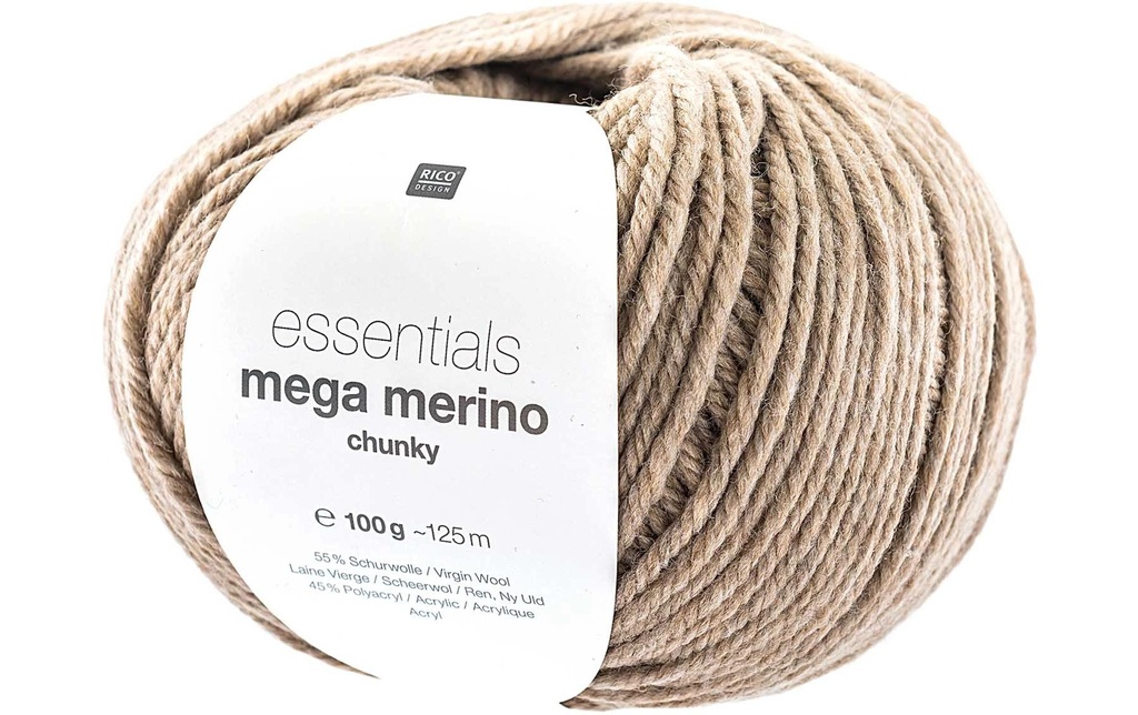 Rico Design Laine Essentials Mega Wool chunky 100 g, Nature