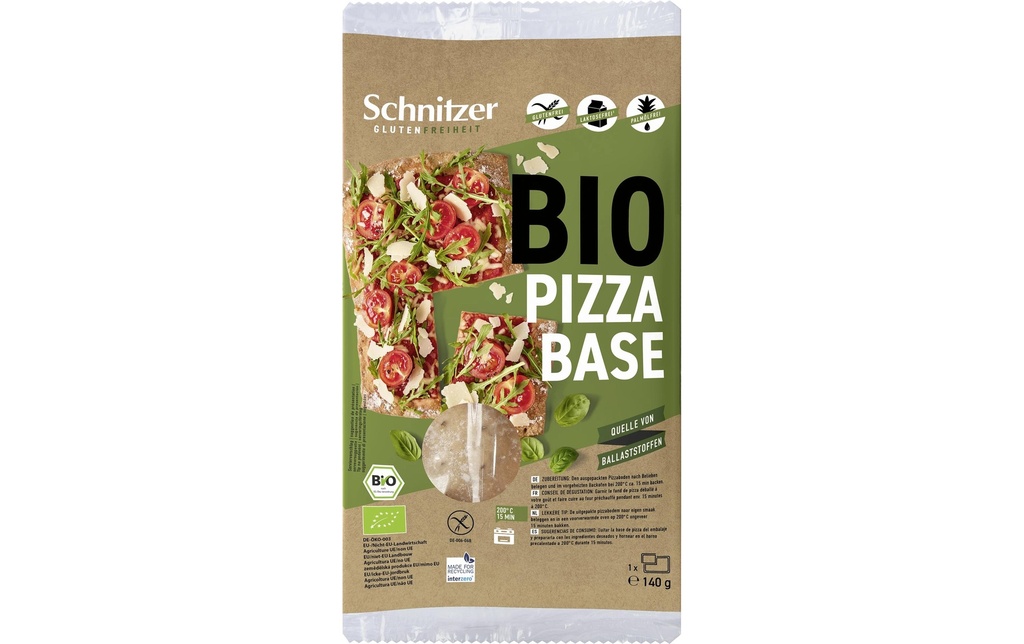 Schnitzer Fond de pizza bio 140 g