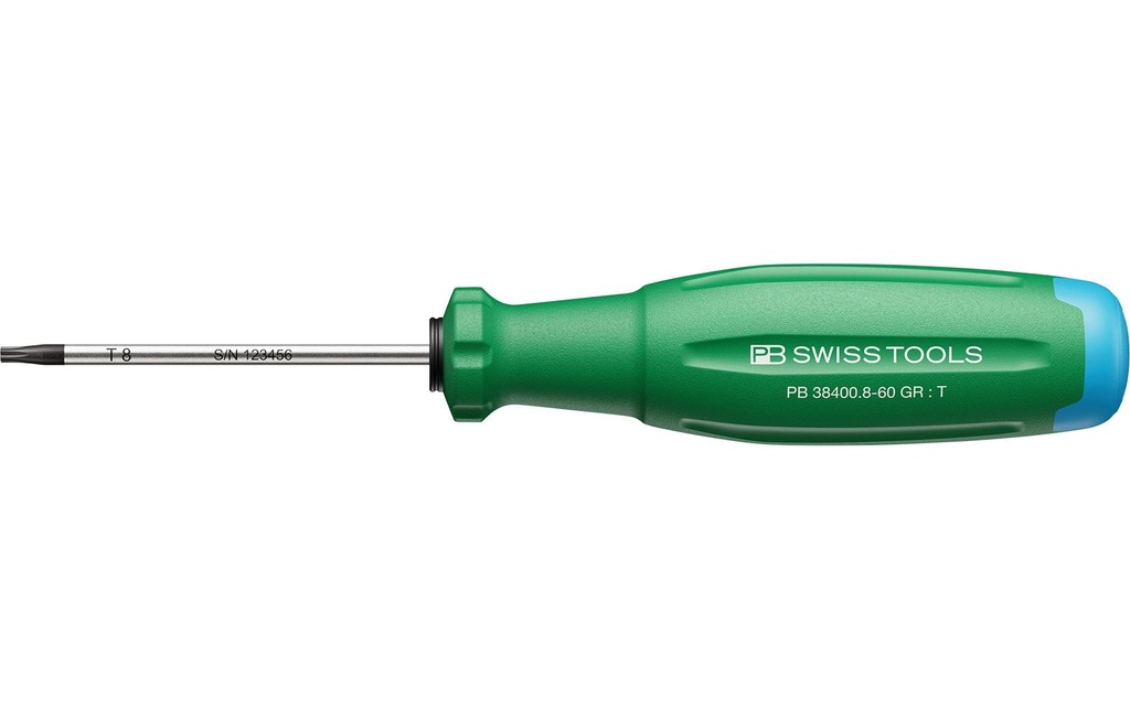 PB Swiss Tools Tournevis PB 38400.8-60 Torx 8 vert