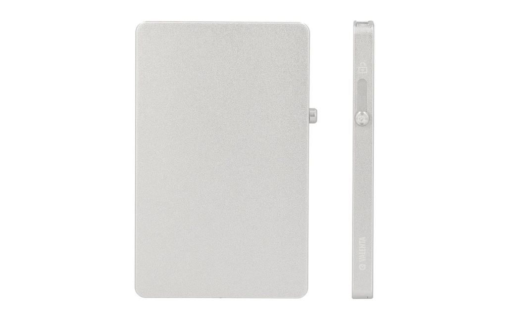 Valenta Étui pour cartes, fin, MagSafe – Argenté