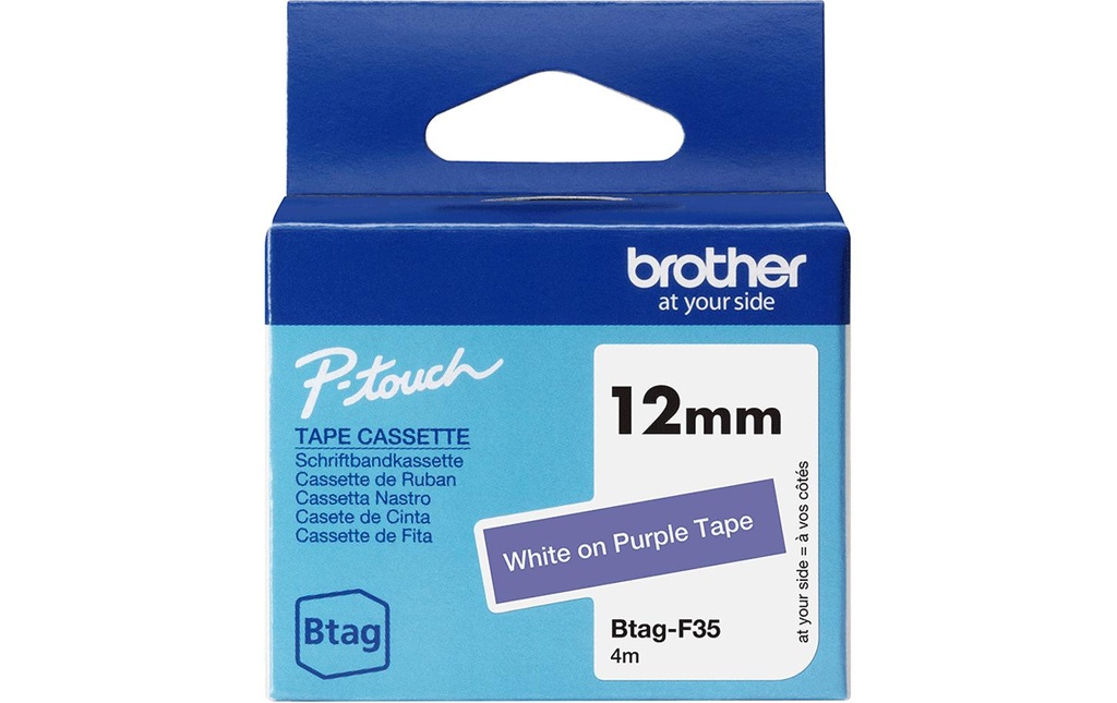 P-TOUCH P-touch bande 12mm violet-blan