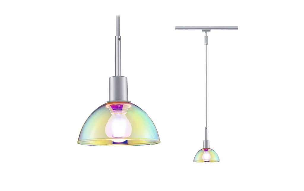 Paulmann Lampe suspendue URail Sarrasani, 1 x E14, 20 W, chrome/clair