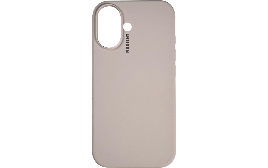 Nudient Coque arrière Base Case Magsafe iPhone 16 Stone Beige