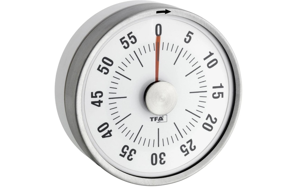 TFA Dostmann Minuteur de cuisine Puck Blanc