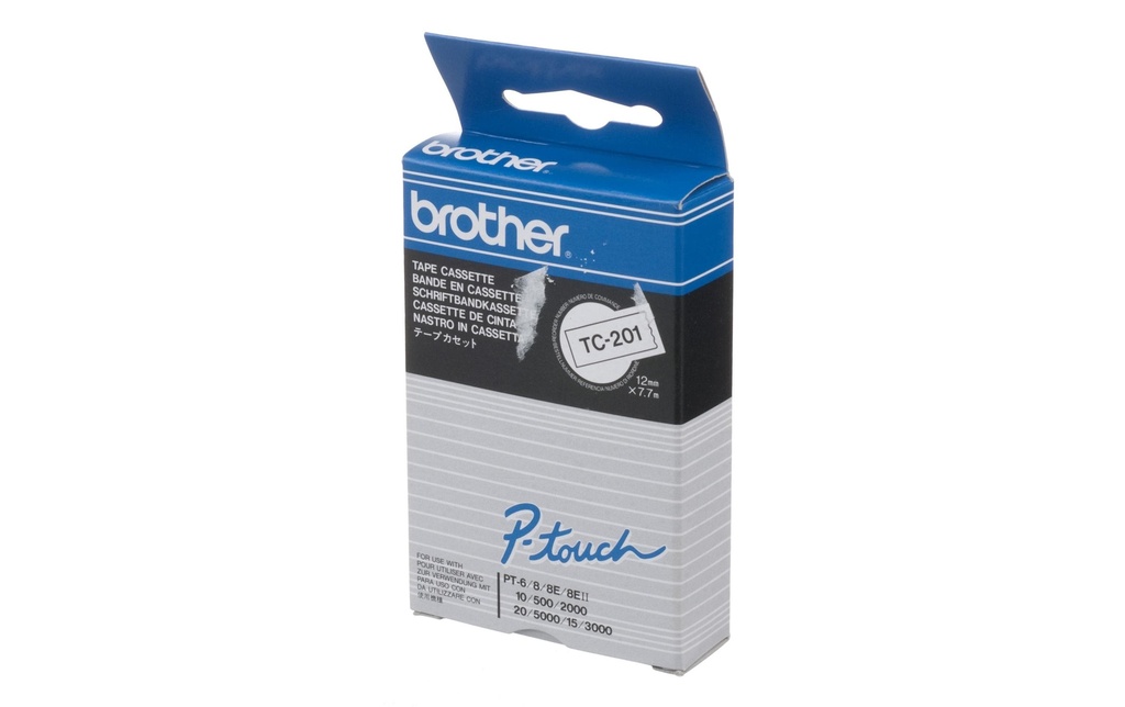 P-TOUCH P-touch ruban 12mm blanc-noir