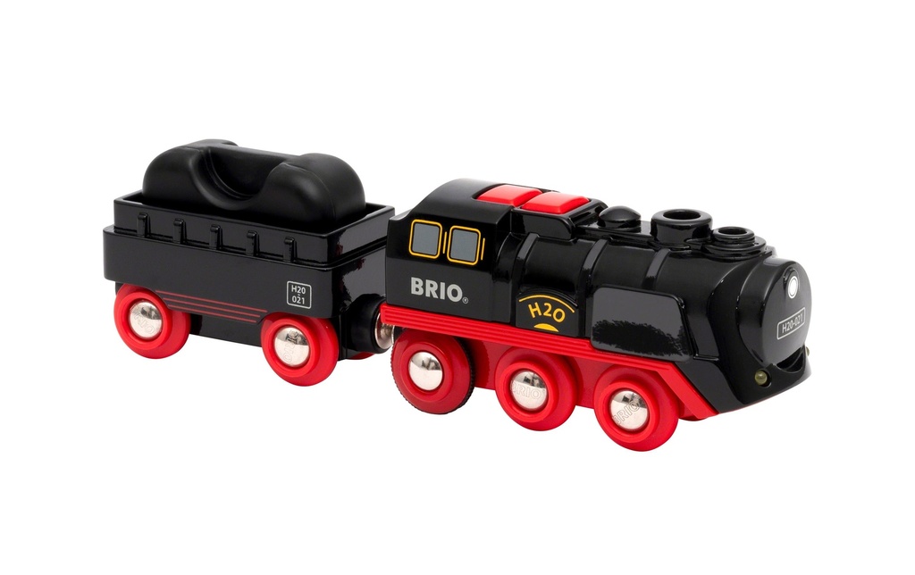 BRIO Chemin de fer Locomotive à vapeur à batterie avec réservoir d'eau