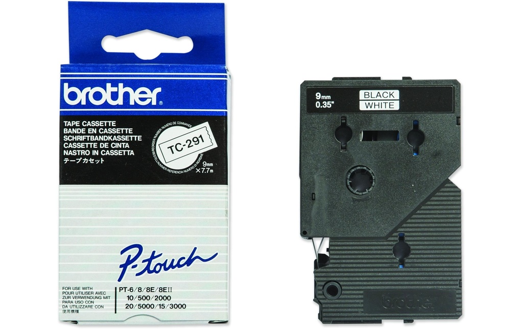 [259260291] P-TOUCH P-touch ruban 9mm blanc-noir