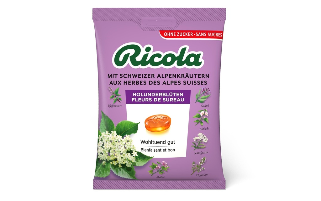 Ricola Bonbons Fleurs de sureau 125 g