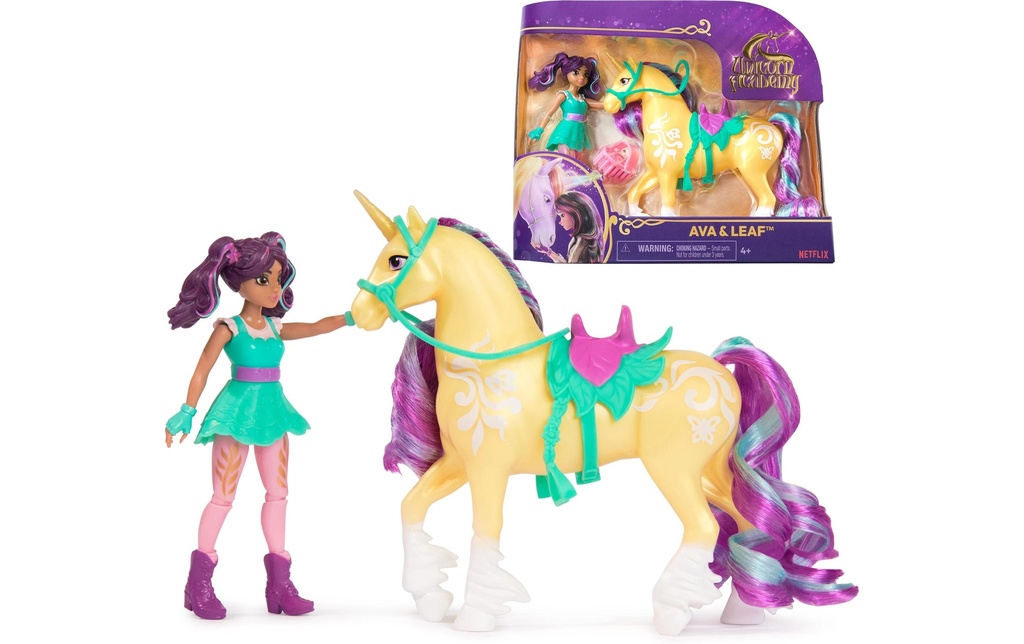 Spinmaster Unicorn Academy Ava Doll & Leaf Unicorn