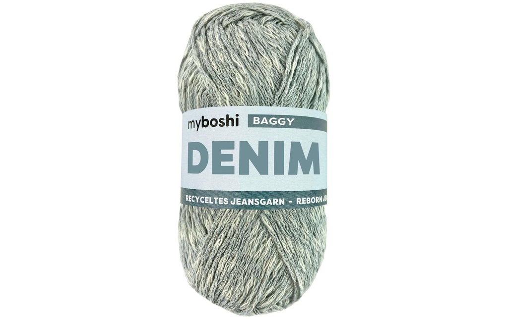 myBoshi Laine Denim Baggy Bleu clair moucheté, 50 g, 135 m