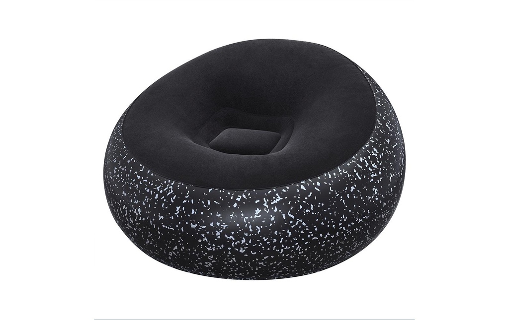 Bestway Fauteuil gonflable Inflate noir, 112 x 112 cm