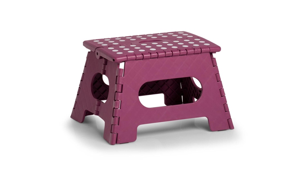 Zeller Present Tabouret pliant 35 x 28 x 22 cm, Berry