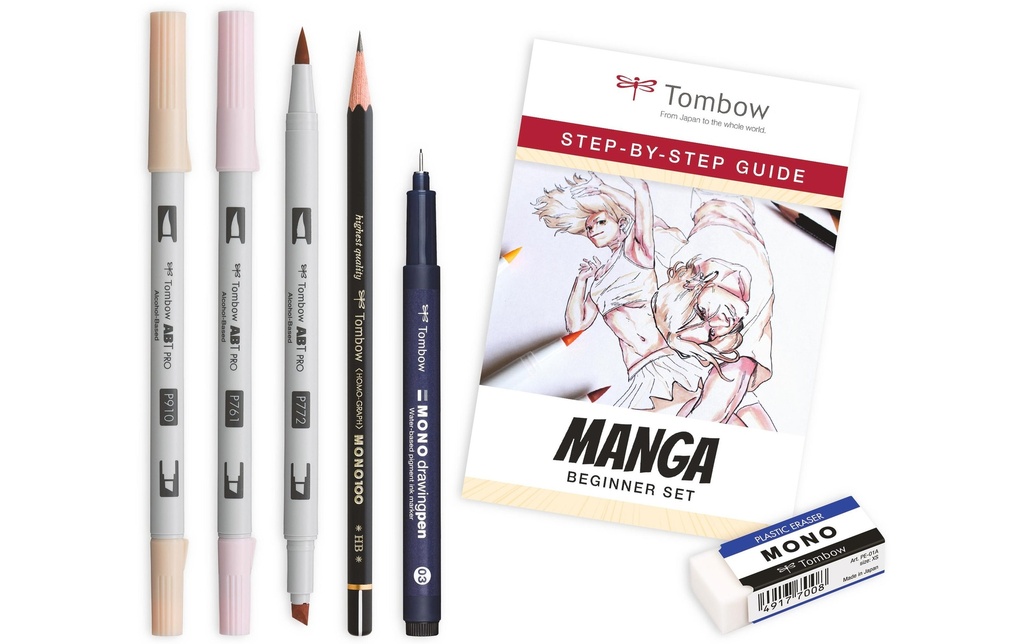 Tombow Set d'écriture Manga débutant 6 pièces