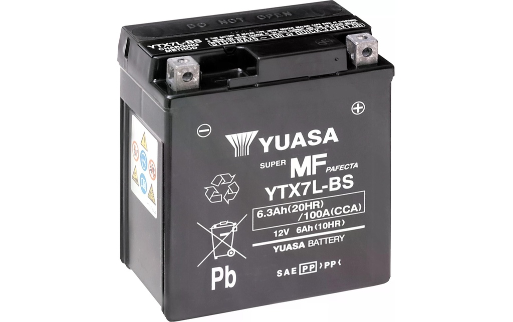 YUASA Batterie de moto AGM 12V/6.3Ah/100A