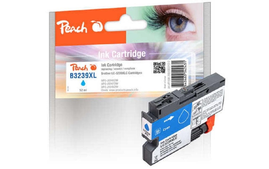 Peach Encre Brother LC-3239XL Cyan