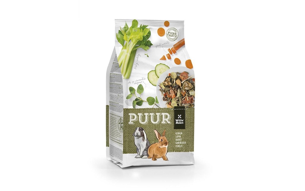 Witte Molen Nourriture de base Puur Muesli gourmet pour lapins, 600 g