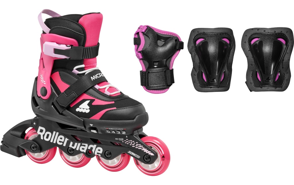 ROLLERBLADE Rollers en ligne Microblade Combo Noir/rose, 28-32