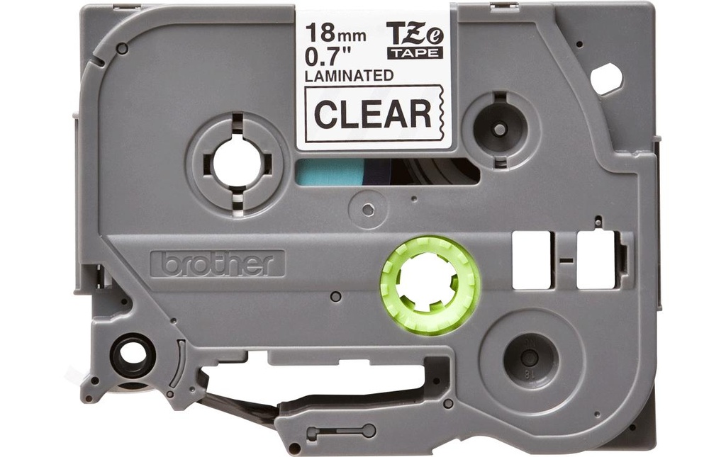 P-TOUCH Ruban P-Touch 18mm transp-noir