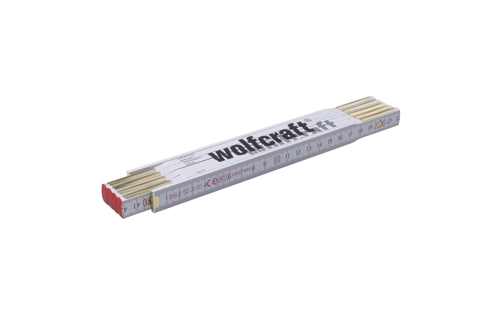 Wolfcraft Double mètre 2 m bois