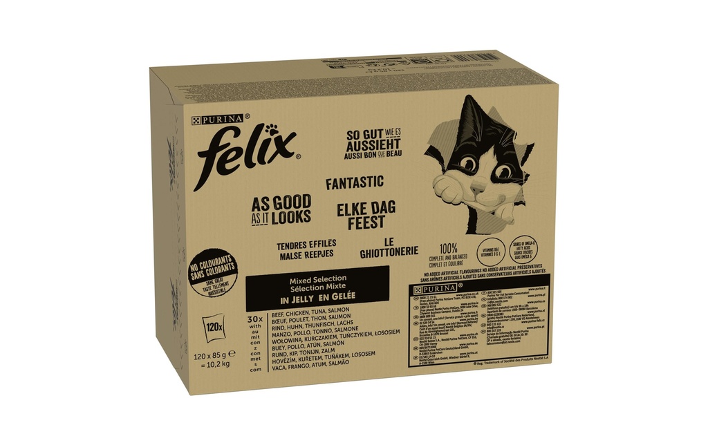 Felix Alimentation humide AGAIL Mixed Selection, 120 x 85 g