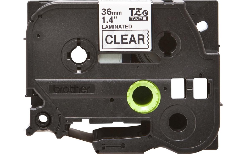P-TOUCH Ruban P-Touch 36mm transp-noir
