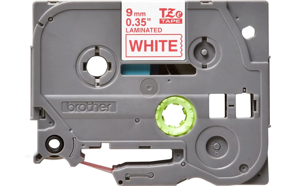 [259400222] P-TOUCH Ruban P-Touch 9mm blanc-rouge