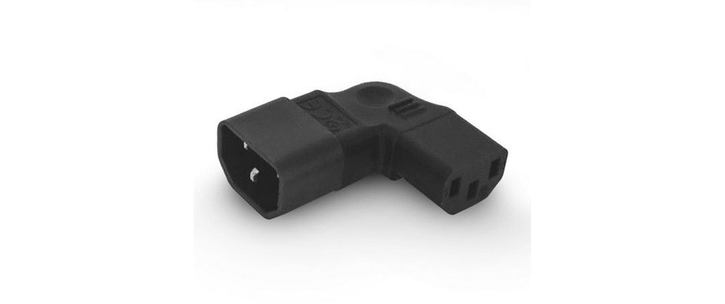 Alpha Elettronica Fiche adaptateur C13 - C14, coudé sur le côté