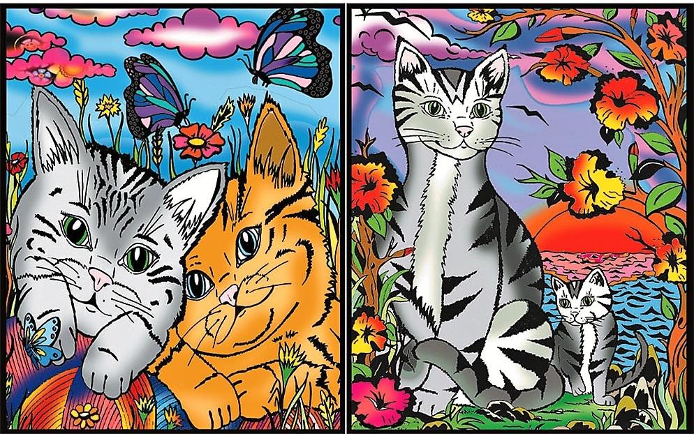 Tataruga Kits de peinture Chemise Chaton A4