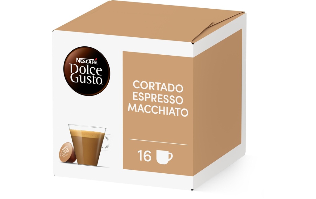 Nescafé Capsules de café Dolce Gusto Cortado Macchiato 16 pièces