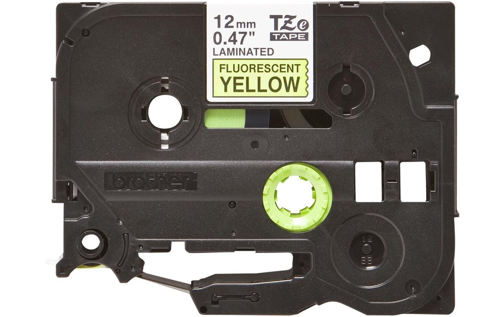 P-TOUCH Ruban P-Touch 12mm jaun-fl-noi