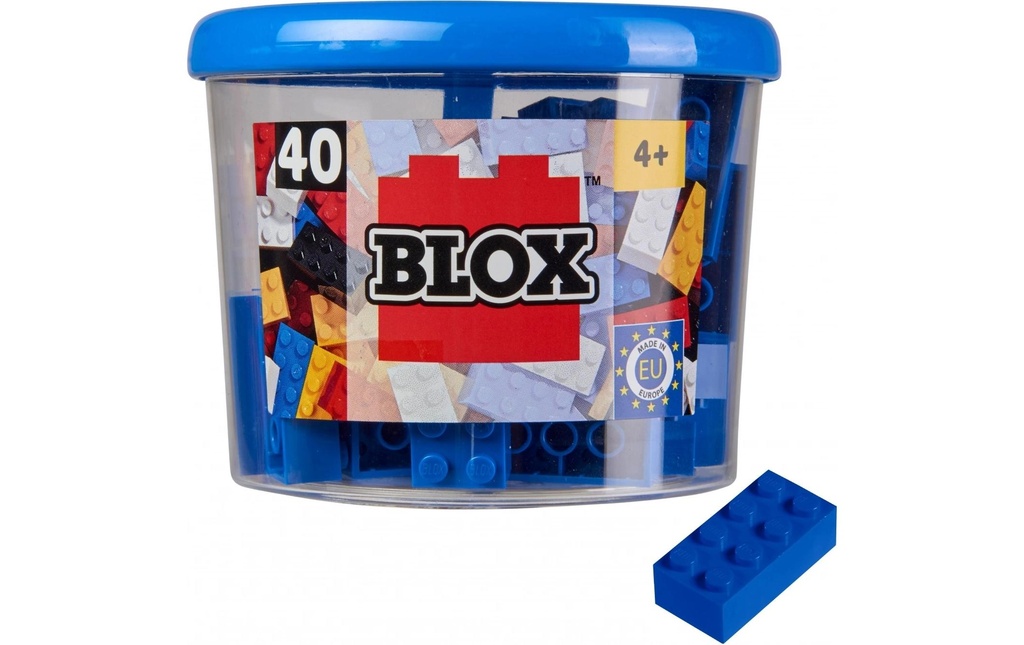 BLOX Briques 40 pierres bleues de 8