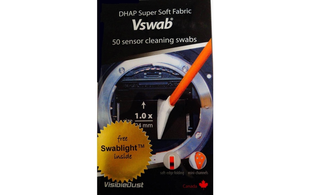 Visible Dust DHAP Vswab, 1.0x, 50 par paquet