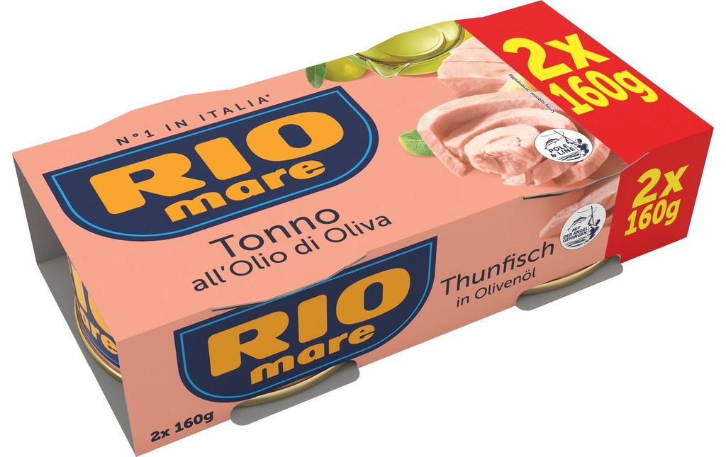 RIO mare Boîte Thon à l'huile d'olive 2 x 160 g