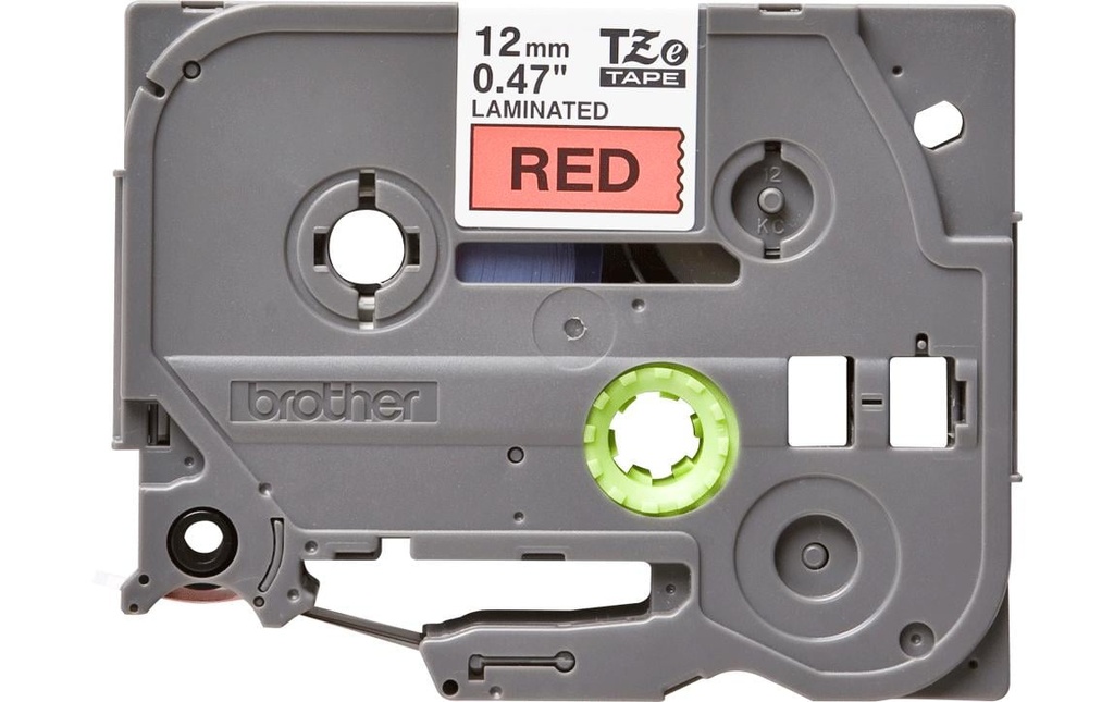 P-TOUCH Ruban P-Touch 12mm rouge-noir