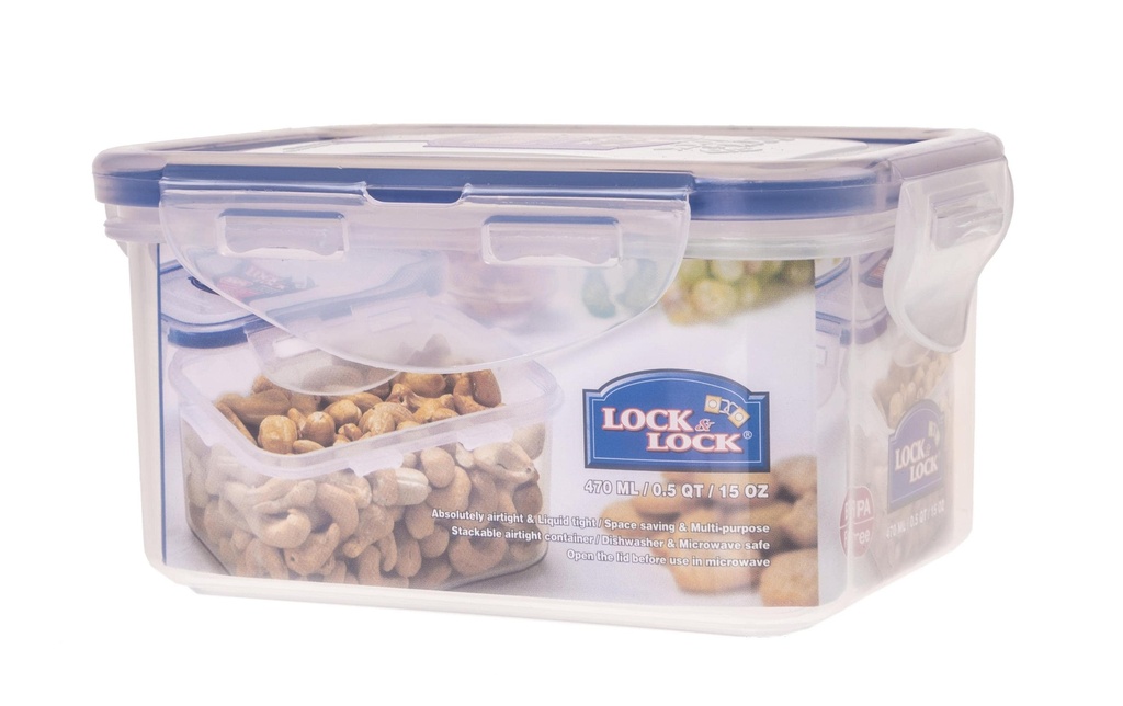 Lock & Lock Récipients à provisions 0.47 l, Transparent