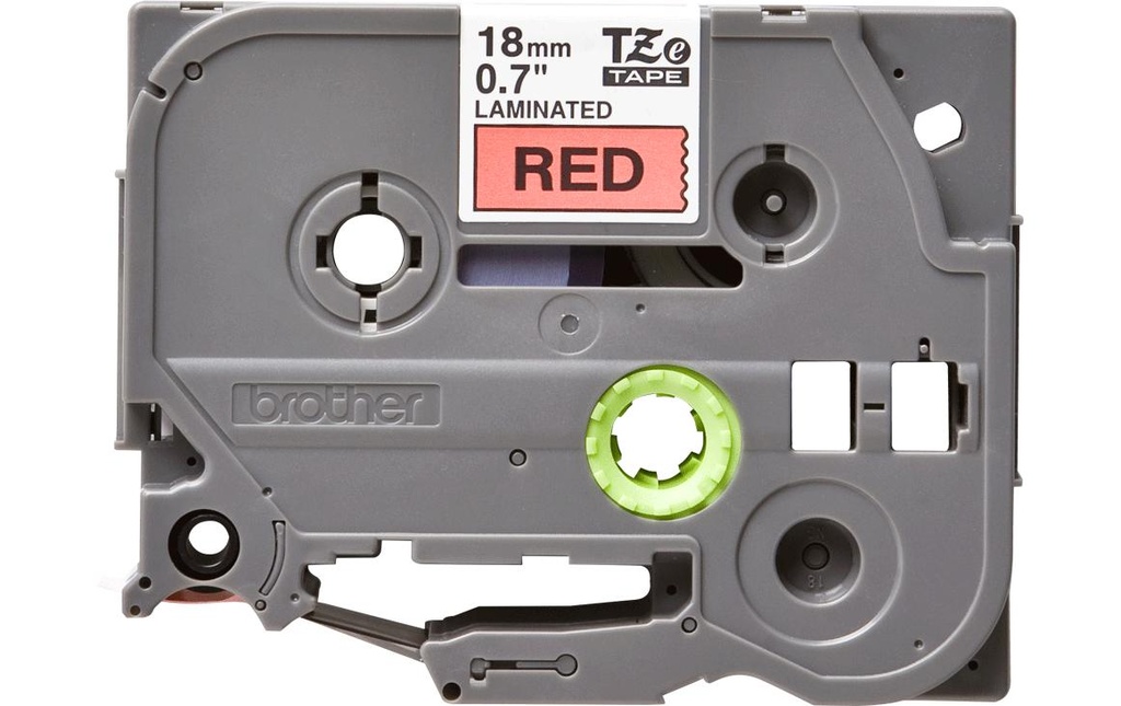 P-TOUCH Ruban P-Touch 18mm rouge-noir