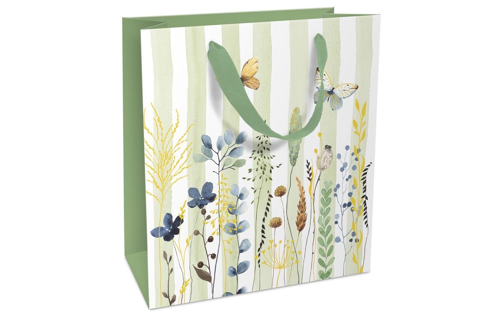 BRAUN + COMPANY Sac Flowers and Stripes moyen