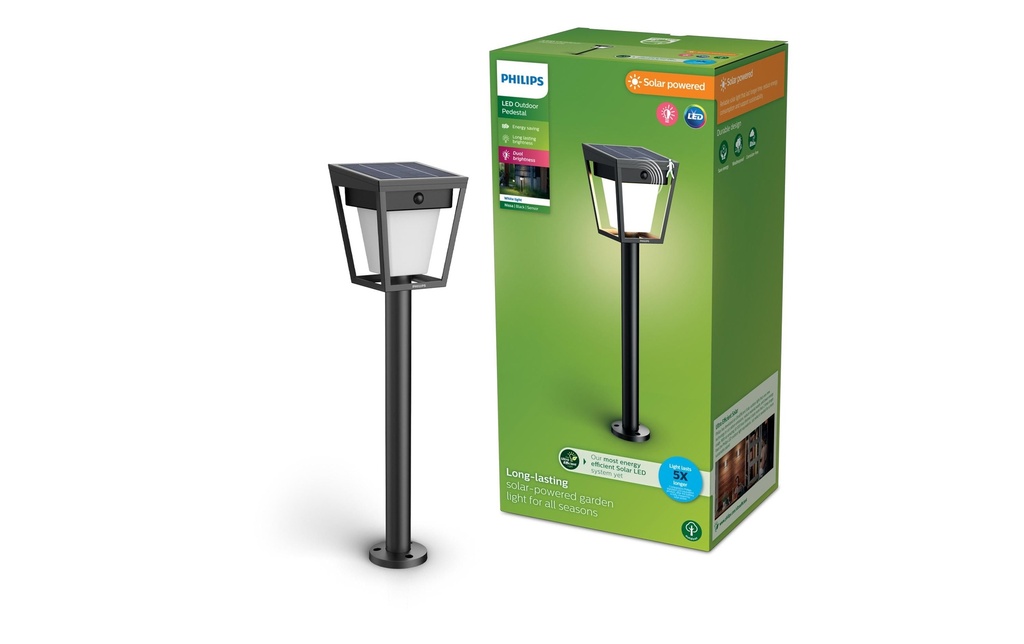 Philips Nissa Socle Solar UE 3000K noir