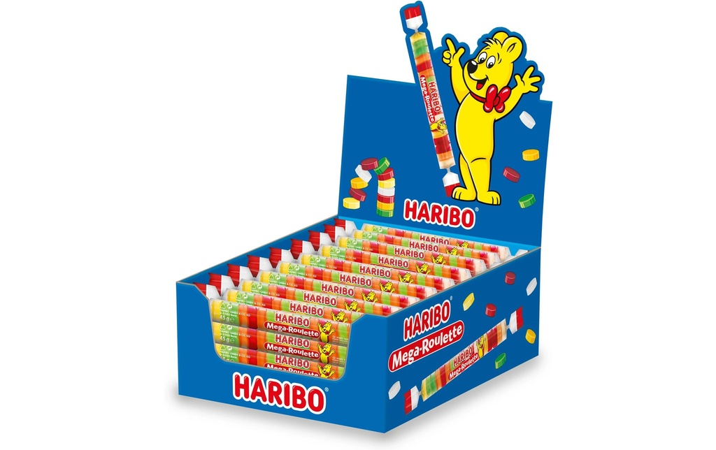 Haribo Bonbons et gélifiés Mega-Roulette 40 x 45 g