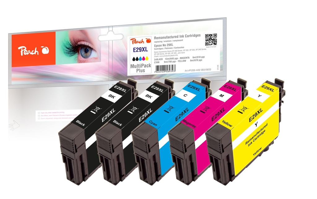 Peach Encre Epson No. 29XL Multi-Plus Magenta/Yellow/noir/Cyan