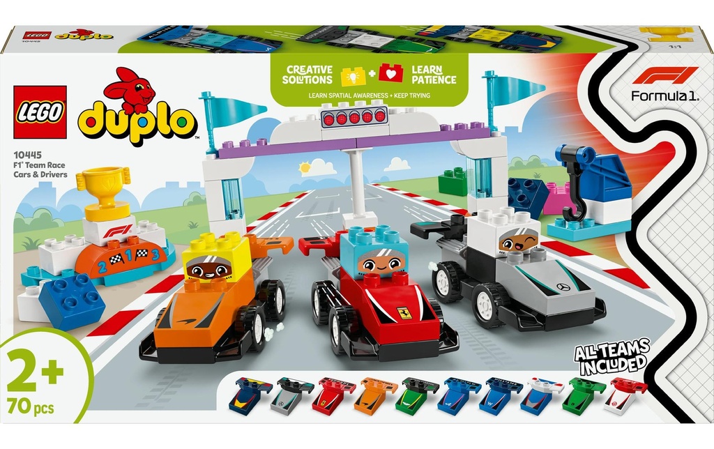 LEGO® DUPLO® F1 Team Race Cars and Drivers 10445