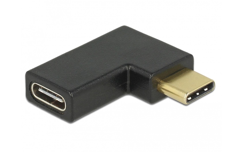 Delock Adaptateur USB 3.1 Gen2, 10Gbps, C-C, m-f  Angulation à gauche