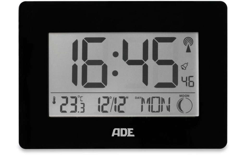 ADE Horloge radio-pilotée Chiffres XXL