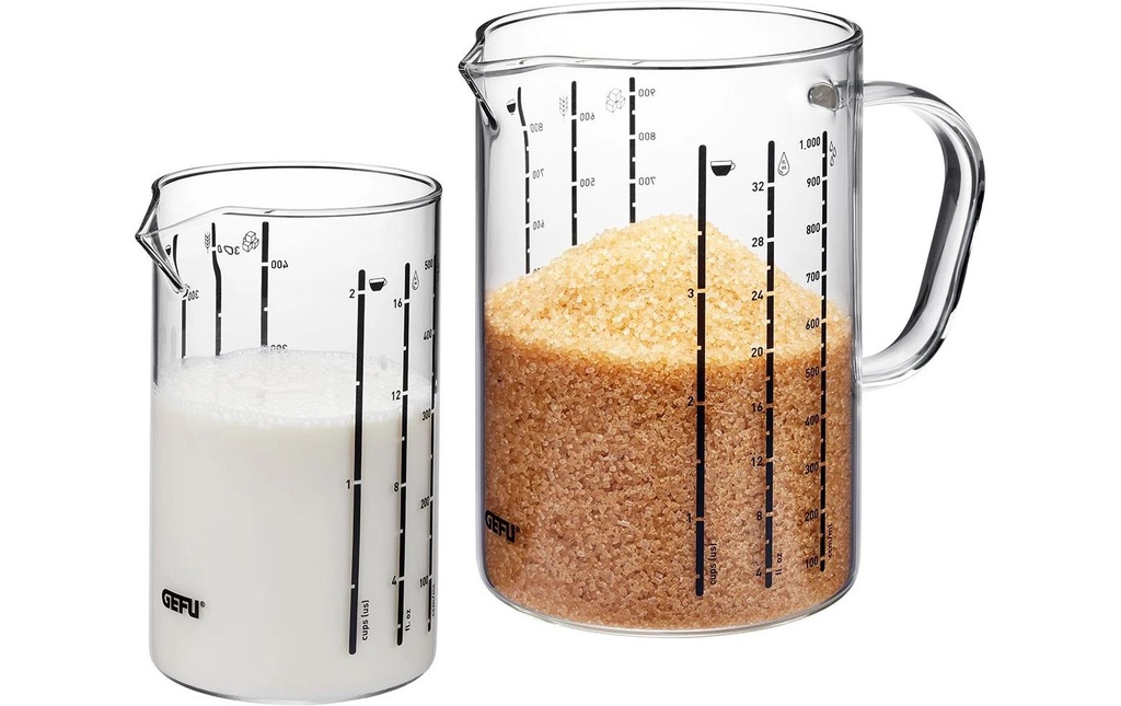 GEFU Verre mesureur Meti En 2 parties, 15 dl, Transparent