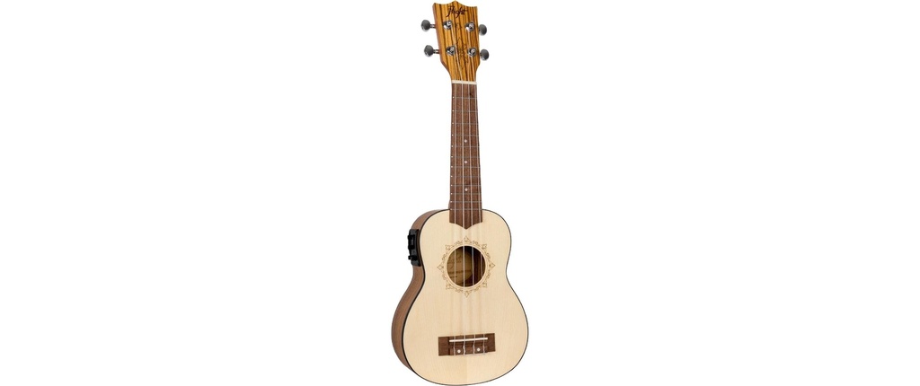 Flight Ukulélé Soprano – Spruce/Zebrano – CEQ